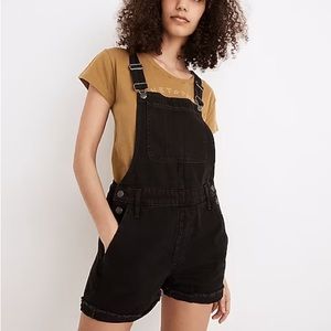 Madewell Black Overalls Shorts Medium